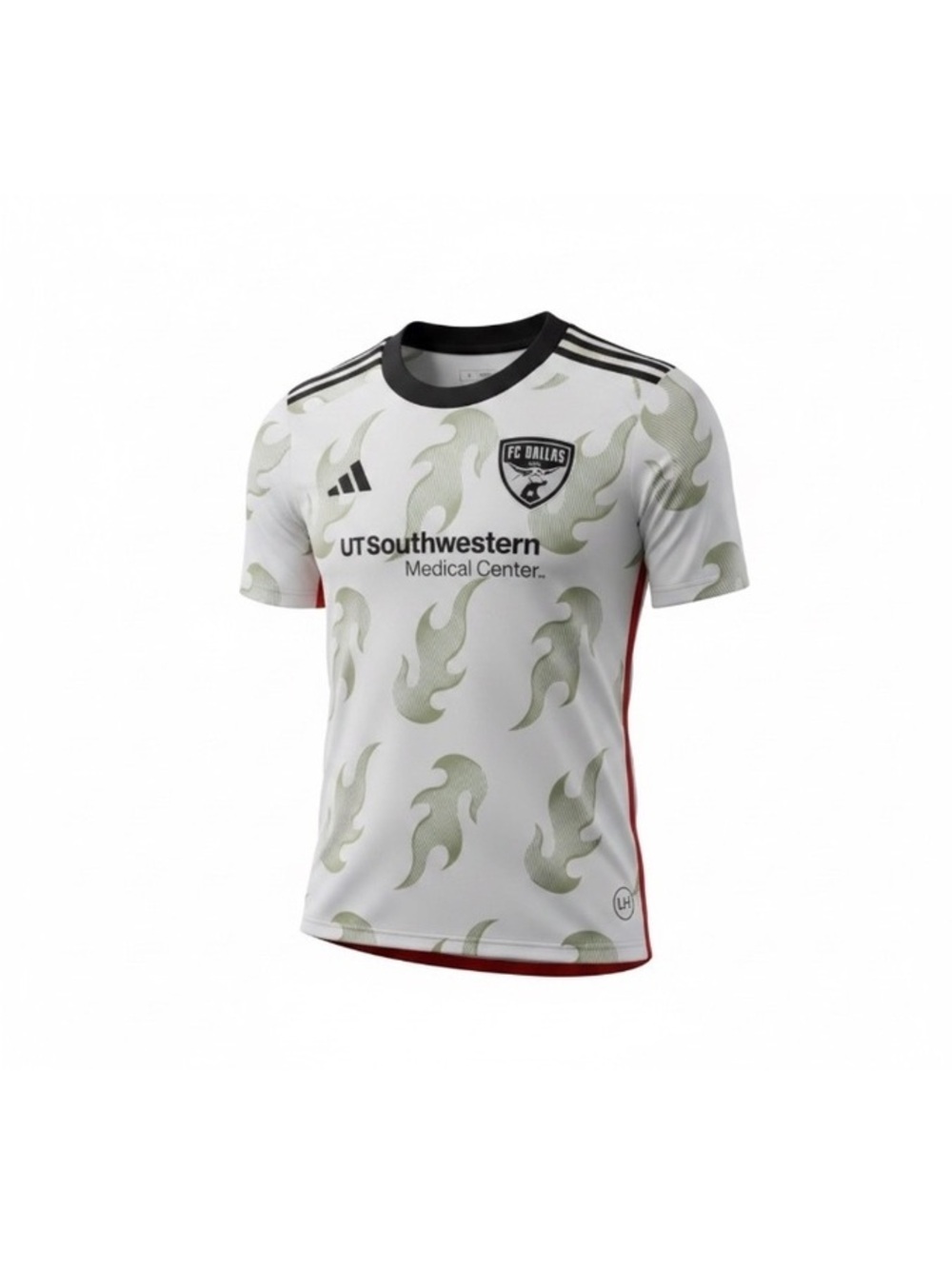 New FC Dallas MLS Authentic Away Soccer Match Jersey White - Womens Large